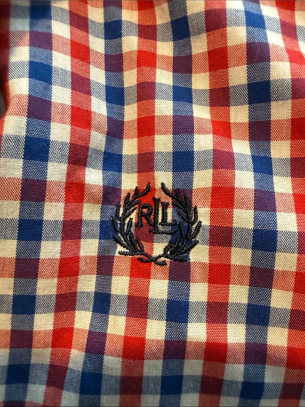 Lauren Ralph Lauren Black Label Boys Plaid Button Down Shirt 14‎ Red Blue White